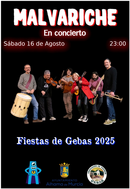 FIESTAS DE GEBAS 2025: MALVARICHE EN CONCIERTO