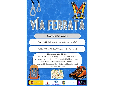 VERANO JOVEN: VÍA FERRATA VERANO JOVEN: VÍA FERRATA