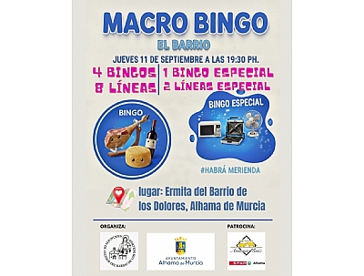 FIESTAS DEL BARRIO: Macrobingo