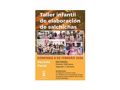 XVI FIESTA DE LA MATANZA 2026: Taller Infantil de Elaboración de Salchichas