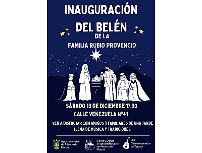 NAVIDAD 2025: Inauguración del Belén de la familia Rubio Provencio