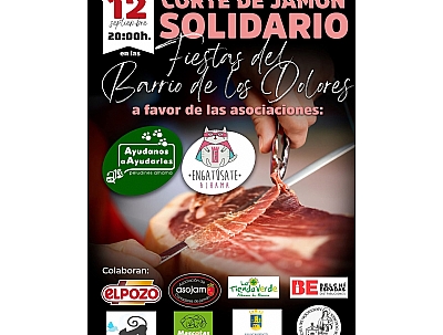 FIESTAS DEL BARRIO: Corte de Jamón Solidario