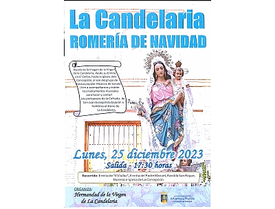 NAVIDAD 2023: BAJADA DE LA IMAGEN DE LA VIRGEN DE LA CANDELARIA