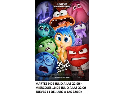 CINE DE VERANO: DEL REVÉS 2. CINE DE VERANO: DEL REVÉS 2.