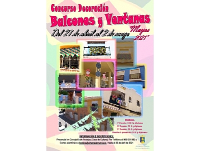 MAYOS 2021: I CONCURSO DE DECORACIÓN DE BALCONES Y VENTANAS MAYOS 2021: I CONCURSO DE DECORACIÓN DE BALCONES Y VENTANAS