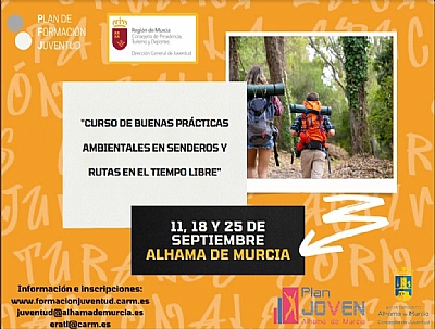 CURSO DE BUENAS PRÁCTICAS AMBIENTALES EN SENDEROS Y RUTAS EN EL TIEMPO LIBRE CURSO DE BUENAS PRÁCTICAS AMBIENTALES EN SENDEROS Y RUTAS EN EL TIEMPO LIBRE