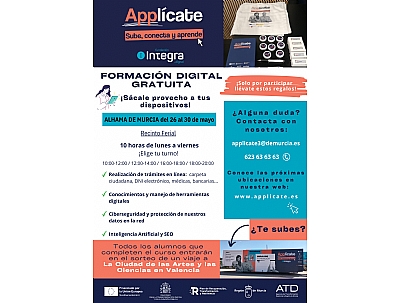 APPLÍCATE, SUBE, CONECTA Y APRENDE: FORMACIÓN DIGITAL GRATUITA APPLÍCATE, SUBE, CONECTA Y APRENDE: FORMACIÓN DIGITAL GRATUITA