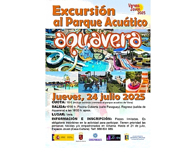 VERANO JOVEN 2025: PARQUE ACUÁTICO VERANO JOVEN 2025: PARQUE ACUÁTICO