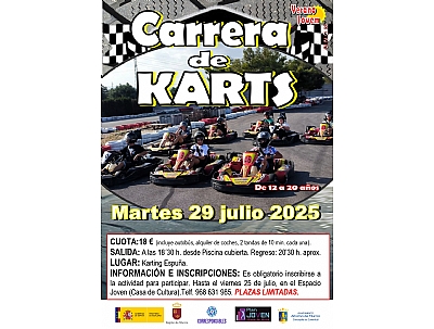 VERANO JOVEN 2025: CARRERA DE KARTS VERANO JOVEN 2025: CARRERA DE KARTS