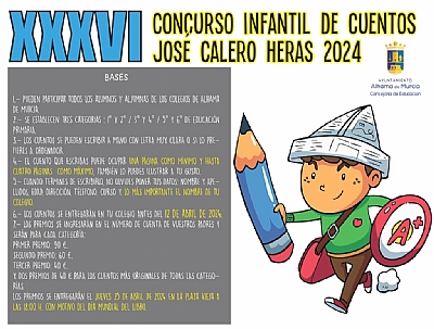 Imagen de DÍA MUNDIAL DEL LIBRO: ENTREGA DE PREMIOS DEL XXXVI CONCURSO INFANTIL DE CUENTOS JOSÉ CALERO HERAS 