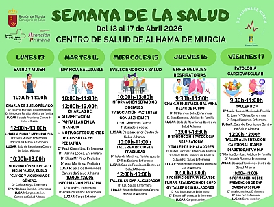 SEMANA DE LA SALUD: Información para dejar de fumar, realización de COPD 6 y taller de inhaladores. SEMANA DE LA SALUD: Información para dejar de fumar, realización de COPD 6 y taller de inhaladores.