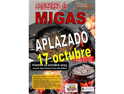 APLAZADO--> FERIA 2025: CONCURSO DE MIGAS