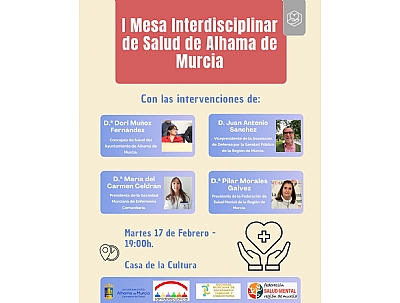 I MESA INTERDISCIPLINAR DE SALUD DE ALHAMA DE MURCIA 