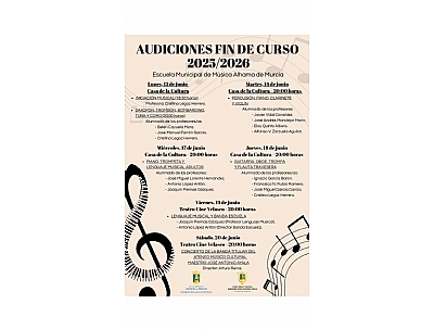 AUDICIONES DE LA ESCUELA MUNICIPAL DE MÚSICA 