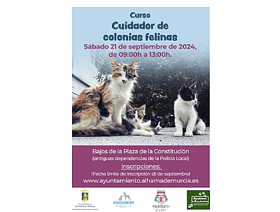 CURSO DE CUIDADOR DE COLONIAS FELINAS