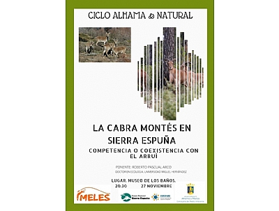 CICLO DE CHARLAS ALHAMA & NATURAL: CICLO DE CHARLAS ALHAMA & NATURAL: