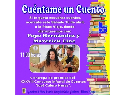 DIA DEL LIBRO 2026: Cuentacuentos y entrega de premios del Concurso Infantil de Cuentos José Calero Heras DIA DEL LIBRO 2026: Cuentacuentos y entrega de premios del Concurso Infantil de Cuentos José Calero Heras