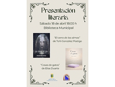 DIA DEL LIBRO 2026: Presentación literaria DIA DEL LIBRO 2026: Presentación literaria