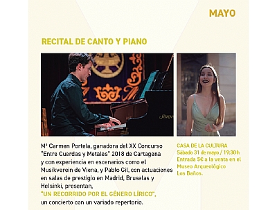 RECITAL DE CANTO Y PIANO RECITAL DE CANTO Y PIANO