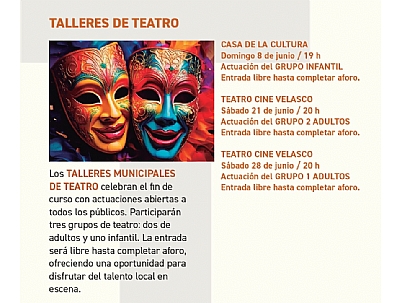 TALLERES DE TEATRO: GRUPO 1 DE ADULTOS TALLERES DE TEATRO: GRUPO 1 DE ADULTOS