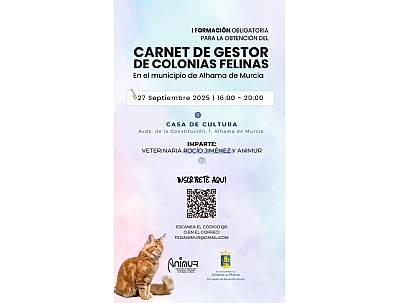 CURSO DE CUIDADOR DE COLONIAS FELINAS