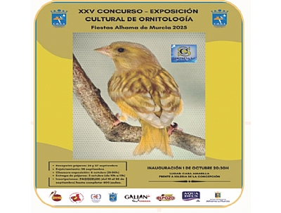 FERIA 2025: Inauguración del XXV CONCURSO EXPOSICIÓN CULTURAL DE ORNITOLOGÍA 