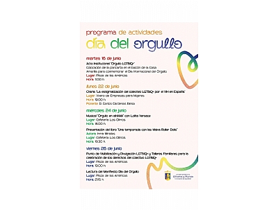 PROGRAMA DÍA DEL ORGULLO: CHARLA 