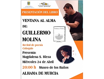 Imagen de DÍA MUNDIAL DEL LIBRO: PRESENTACIÓN DEL LIBRO VENTANA AL ALMA DE GUILLERMO MOLINA