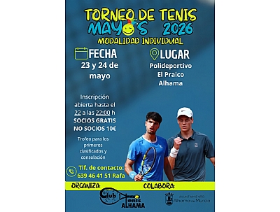 Imagen de TORNEO DE TENIS LOS MAYOS 2026