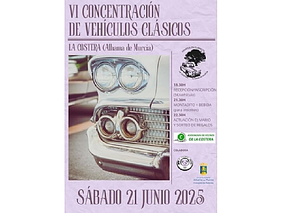 FIESTAS DE LA COSTERA 2025: VI CONCENTRACIÓN VEHÍCULOS CLÁSICOS 