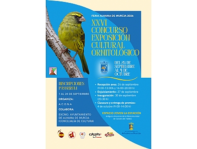 FERIA 2026: XXVI CONCURSO EXPOSICIÓN CULTURAL ORNITOLÓGICA