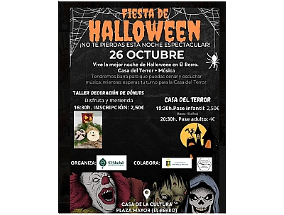 FIESTA DE HALLOWEEN EN EL BERRO: CASA DEL TERROR. Pase infantil.