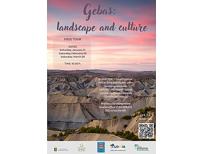 GEBAS: LANDSCAPE AND CULTURE (Visita guiada en inglés). GEBAS: LANDSCAPE AND CULTURE (Visita guiada en inglés).