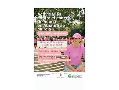 ACTIVIDADES CONTRA EL CÁNCER DE MAMA EN ALHAMA DE MURCIA