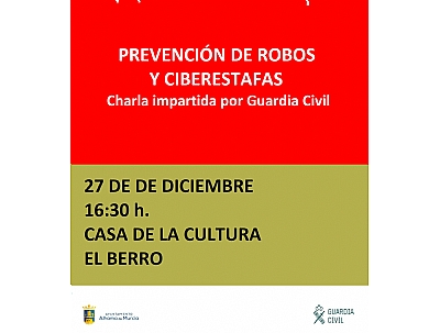 CHARLA EN EL BERRO: Prevención de Robos y Ciberestafas