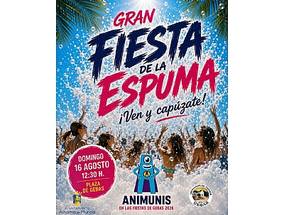 FIESTAS DE GEBAS 2026: GRAN FIESTA DE LA ESPUMA