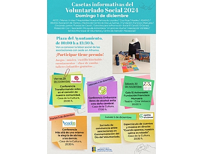 Casetas informativas del Voluntariado Social