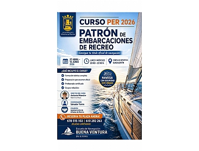 Inicio del curso de Patrón de Embarcaciones PER 2026
