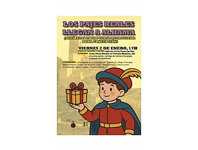 NAVIDAD 2025: Llegada de los Pajes Reales a Alhama