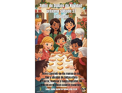 NAVIDAD EN GEBAS 2025: Taller Infantil de Dulces de Navidad 