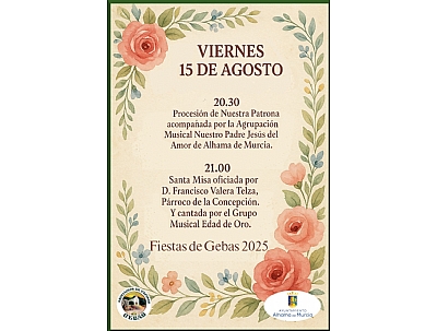FIESTAS DE GEBAS 2025: Procesión de la Patrona de Gebas FIESTAS DE GEBAS 2025: Procesión de la Patrona de Gebas