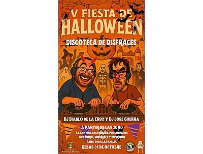 V FIESTA DE HALLOWEEN EN GEBAS