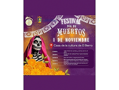 HALLOWEEN EN EL BERRO: FESTIVAL DÍA DE MUERTOS HALLOWEEN EN EL BERRO: FESTIVAL DÍA DE MUERTOS