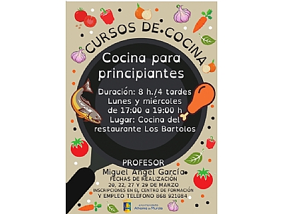 INICIO DEL CURSO DE COCINA PARA PRINCIPIANTES (GRATUITO)