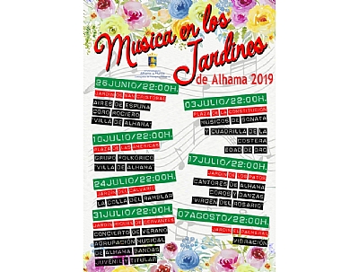 Música en los Jardines de Alhama 2019 Música en los Jardines de Alhama 2019