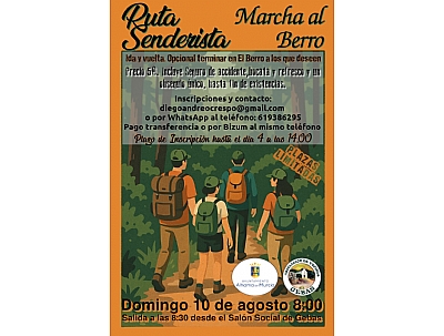 Imagen de FIESTAS DE GEBAS 2025: Ruta Senderista Marcha a El Berro