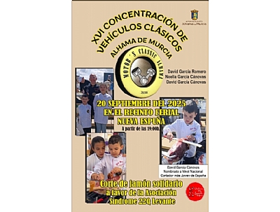 FERIA 2025: XVI Concentración de Vehí­culos Clásicos: CORTE DE JAMÓN SOLIDARIO
