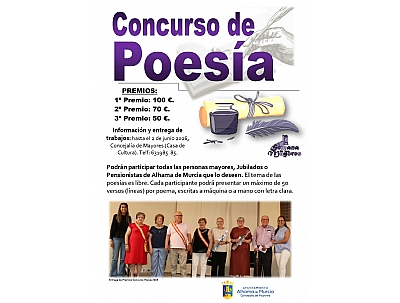 XXXIV SEMANA CULTURAL DE LOS MAYORES: Recital de poesía