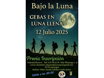 Imagen de RUTA SENDERISTA GEBAS EN LUNA LLENA