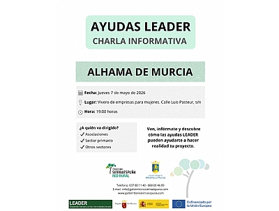 CHARLA INFORMATIVA: AYUDAS LEADER